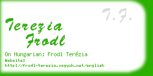 terezia frodl business card